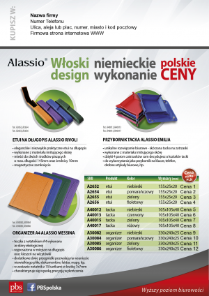 Wybieram: Etiuda na przyborniki Alassio