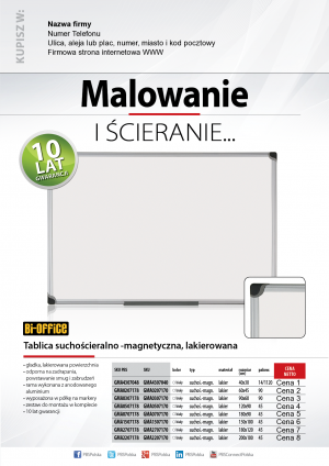 Wybieram: Etiuda na tablice suchościeralna BiOffice