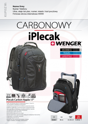 Wybieram: Etiuda na plecak WENGER Carbon Apple