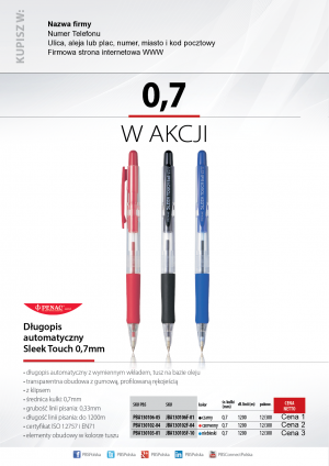 Wybieram: Etiuda na 0,7 w akcji - Penac Sleek Touch
