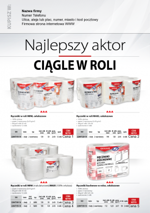 Wybieram: Etiuda na ręczniki w roli Office Products