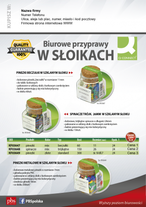 Wybieram: Etiuda na słoiczki Q-Connect