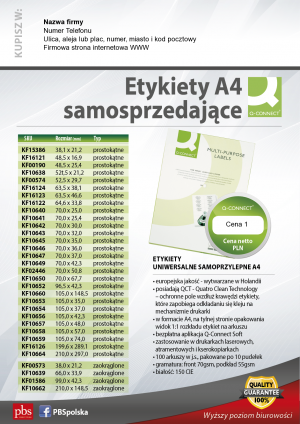 Wybieram: Etiuda na etykiety s/przylepne Q-Connect