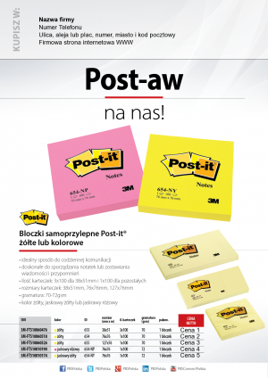 Wybieram: Etiuda na bloczki Post-it