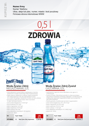 Wybieram: Etiuda na wodę 0,5l Żywiec Zdrój