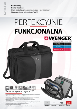Wybieram: Etiuda na torbę WENGER Legacy