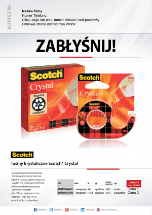 Wybieram: Etiuda na taśmy krystaliczne Scotch Crystal