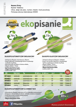 Wybieram: Etiuda na EKO-pisy Q-Connect