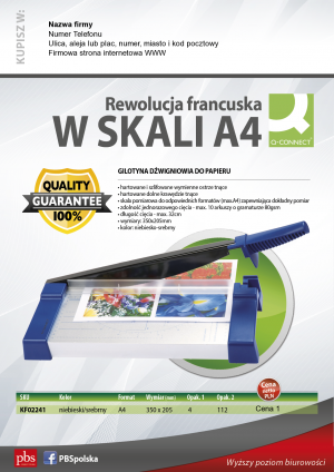 Wybieram: Etiuda na gilotynę Q-Connect