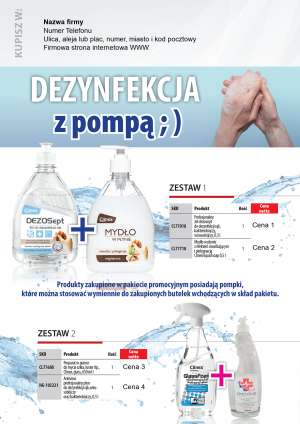 Wybieram: Dezynfekcja z pompą