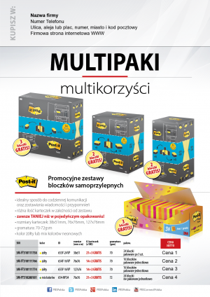 Wybieram: Etiuda na multi-korzyści Post-it