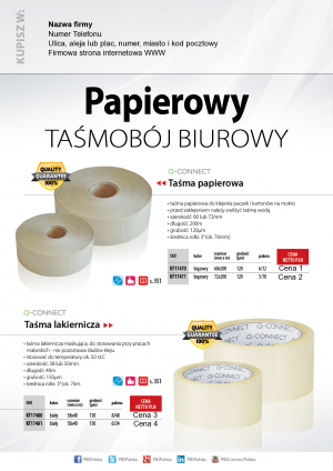 Wybieram: Etiuda na taśmy papierowe Q-Connect
