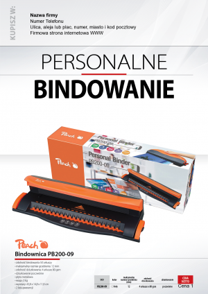 Wybieram: Etiuda na bindownicę Peach PB200-09