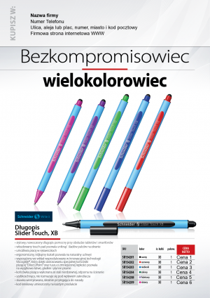 Wybieram: Etiuda na długopis Slider Touch Schneider