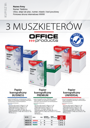 Wybieram: Etiuda na papiery Office Products