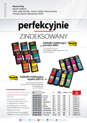 Wybieram: Etiuda na perfekcyjna zakładki Post-it