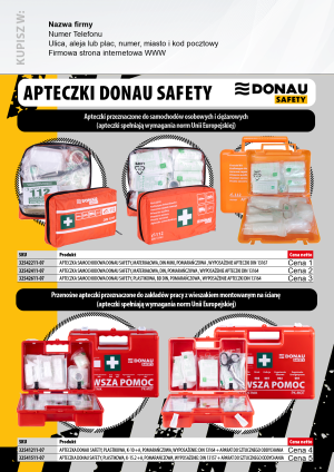 Wybieram: Apteczki DONAU SAFETY