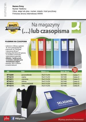Wybieram: Etiuda na pudełka na czasopisma Q-Connect