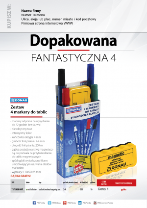 Wybieram: Etiuda na zestaw markerów oraz gabkę Donau