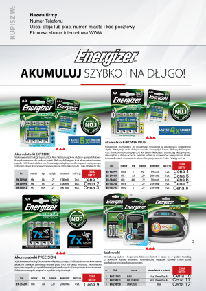 Wybieram: Etiuda na akumulatorki Energizer