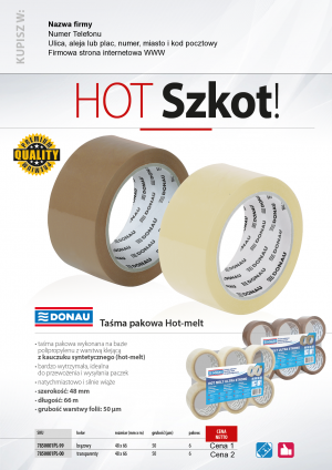 Wybieram: Etiuda na taśmy pakowe Donau Hot Melt