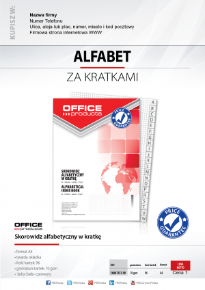 Wybieram: Etiuda na skorowidz Office Products